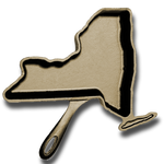 New York Shaped Cast Iron Skillet