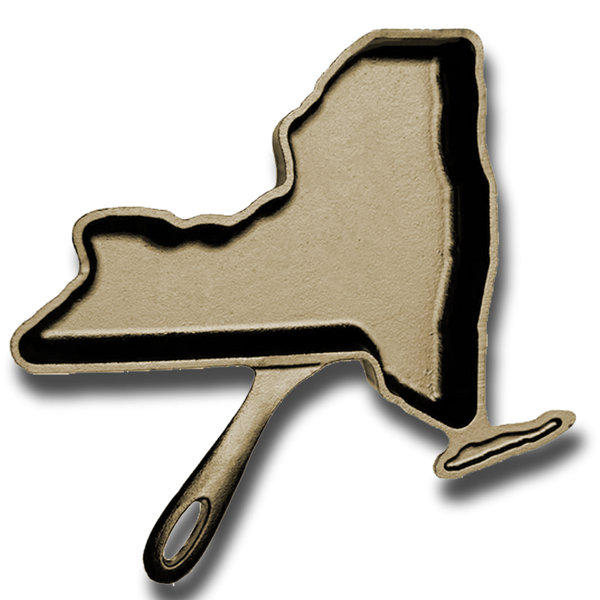 New York Shaped Cast Iron Skillet